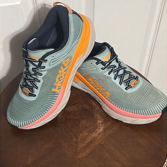 🔥🔥 HOKA ONE ONE Bondi 7 Women's 10.5D Cushioned Running Shoes - PERFECT - Picture 3 of 13